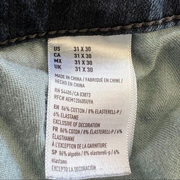 American Eagle Skinny 360 Extreme Flex Jeans. Midrise, Medium Wash. Sz 31x30 EUC - Picture 6 of 13